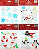 Algopix Similar Product 3 - Winter Window Clings Gel  Penguins