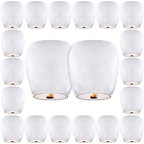 Algopix Similar Product 16 - Sky Lanterns20Pack Chinese Paper