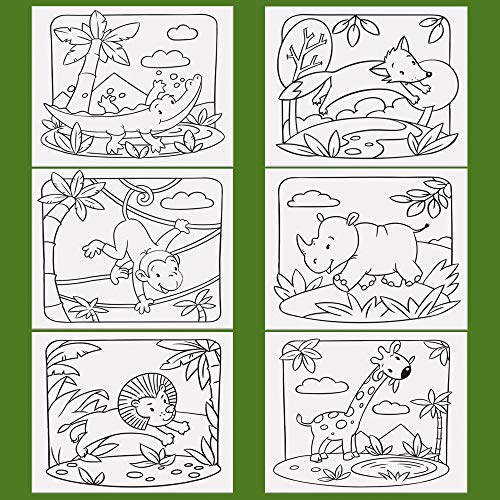 Algopix Similar Product 13 - ETI Toys 6 Canvas Set  6 Wild Animals