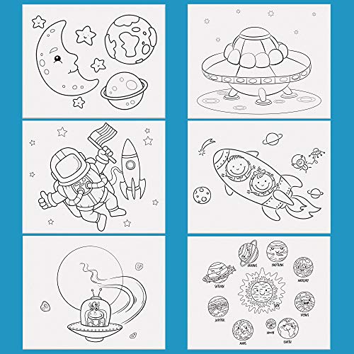 Algopix Similar Product 2 - ETI Toys 6 Canvas Set  6 Space