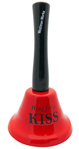 Algopix Similar Product 7 - Ring for a Kiss Bell in Red Funny