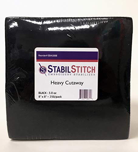 Algopix Similar Product 10 - Black Heavy 30 oz Cutaway 8 x 8