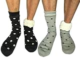 Algopix Similar Product 11 - 2 Pairs Men Winter Thermal Fleece Lined