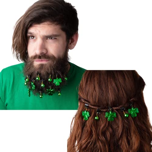 Algopix Similar Product 8 - St Patricks Day Green Beard Ornaments