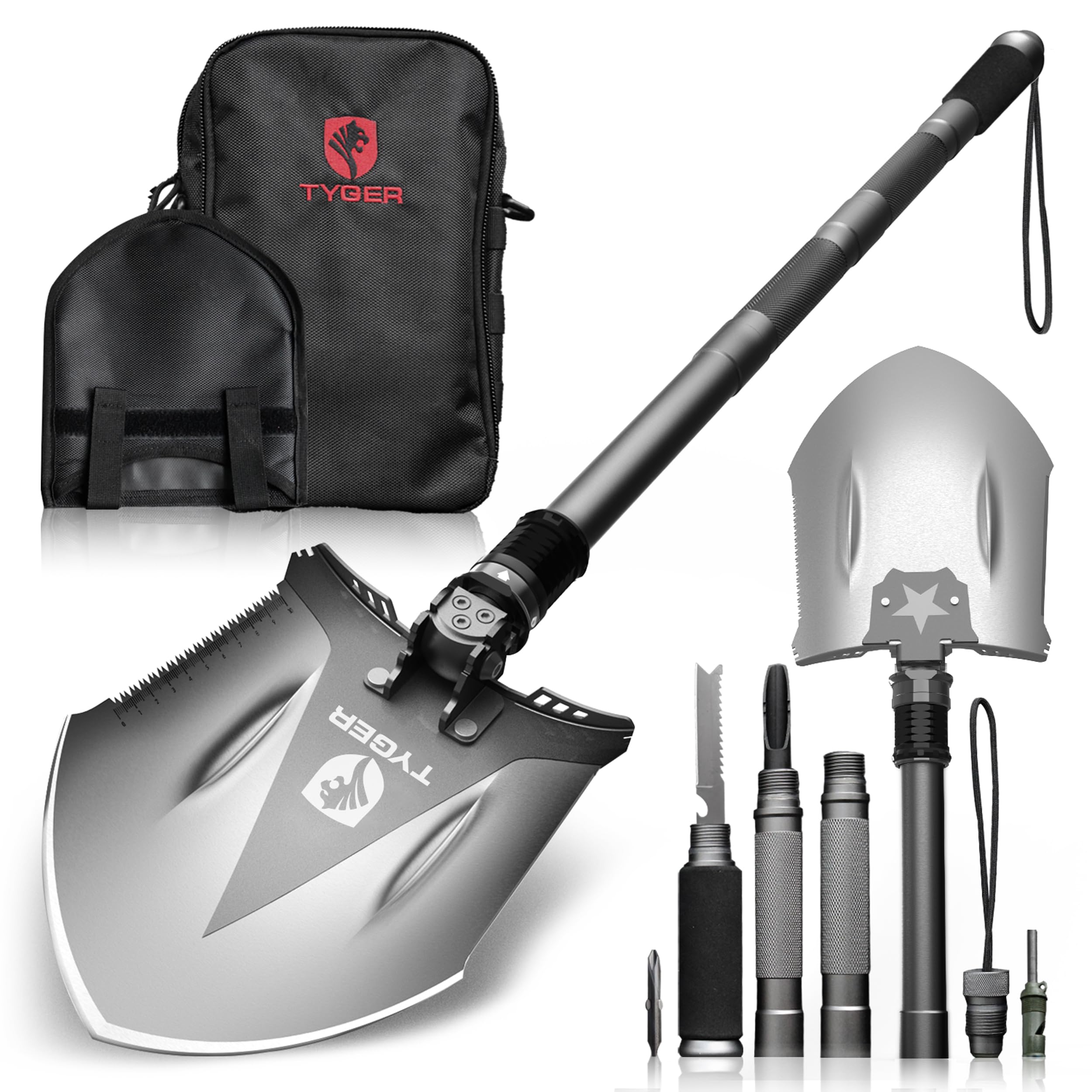 Algopix Similar Product 16 - Tyger Auto Shovel TGSV8U3217 Military