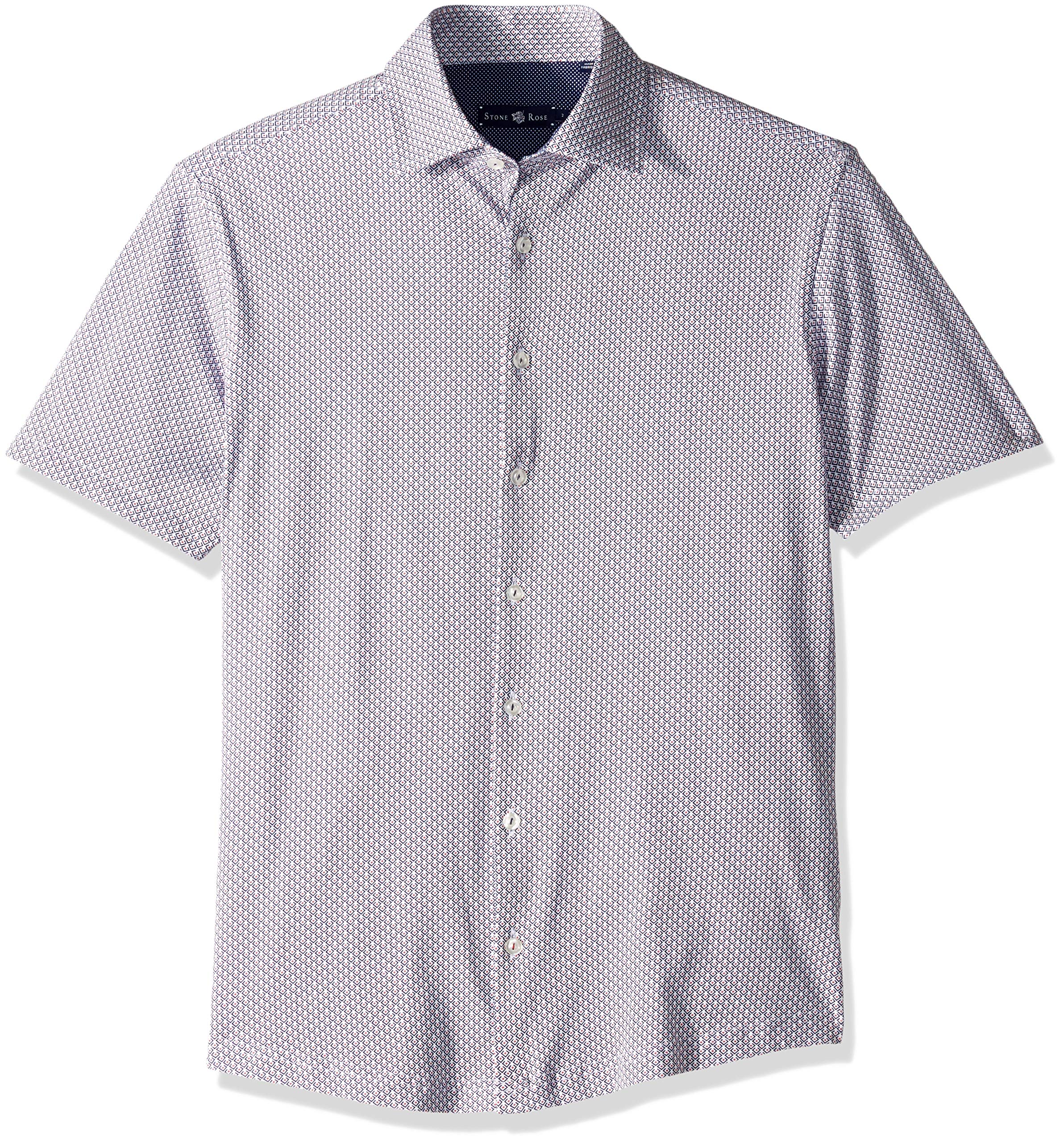 Algopix Similar Product 9 - Stone Rose Mens Cotton Knit Geometric