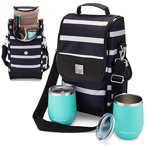 Algopix Similar Product 20 - Savvy Outdoors Insulated Wine Tote Bag