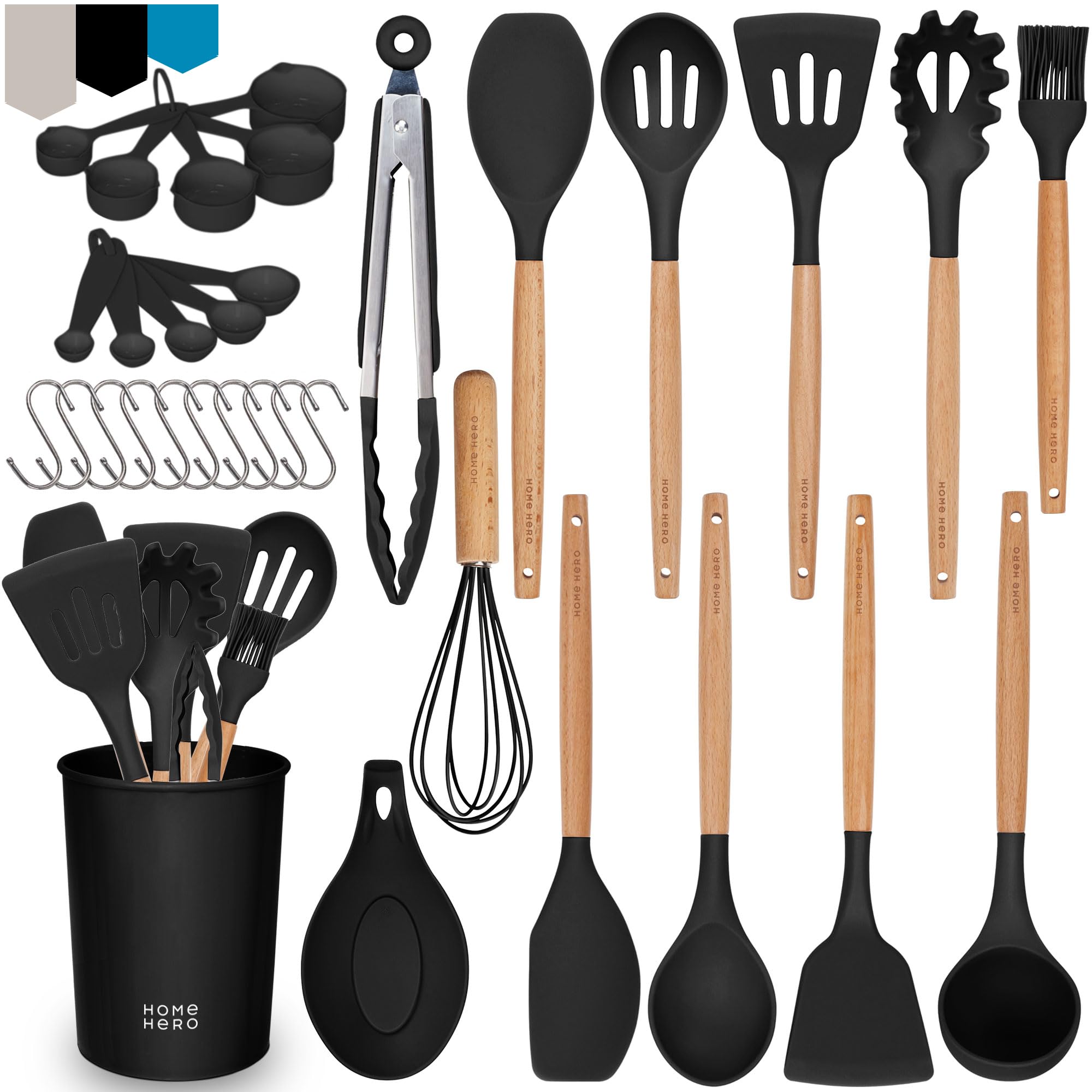 Algopix Similar Product 10 - Home Hero 33 Pcs Kitchen Cooking