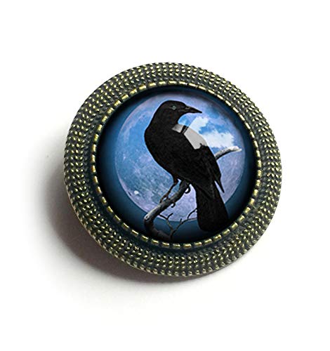 Algopix Similar Product 19 - Purple Crow or Raven silhouette on full