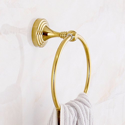 Algopix Similar Product 9 - LHbox Tap The Brass Towel Ring Bathroom
