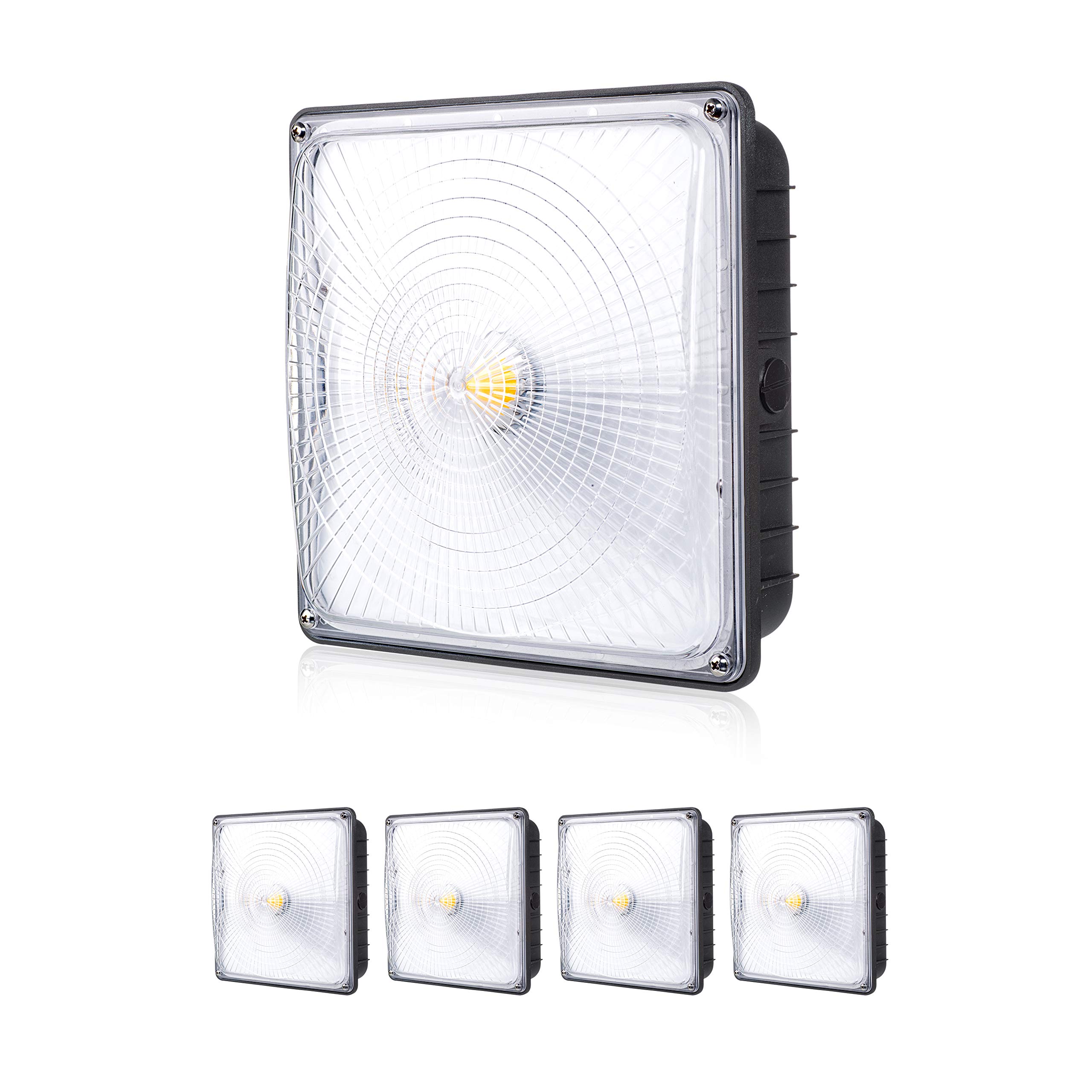 Algopix Similar Product 11 - Parmida 4 Pack LED Canopy Light 70W