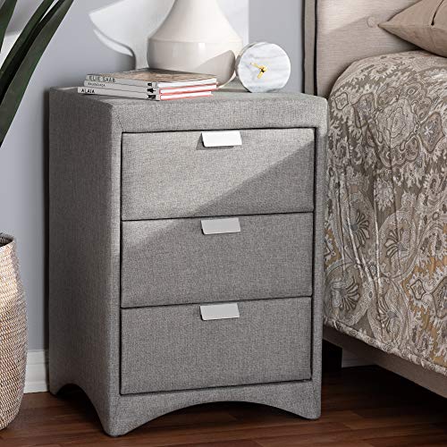 Algopix Similar Product 5 - Baxton Studio Talia 3 Drawer Fabric