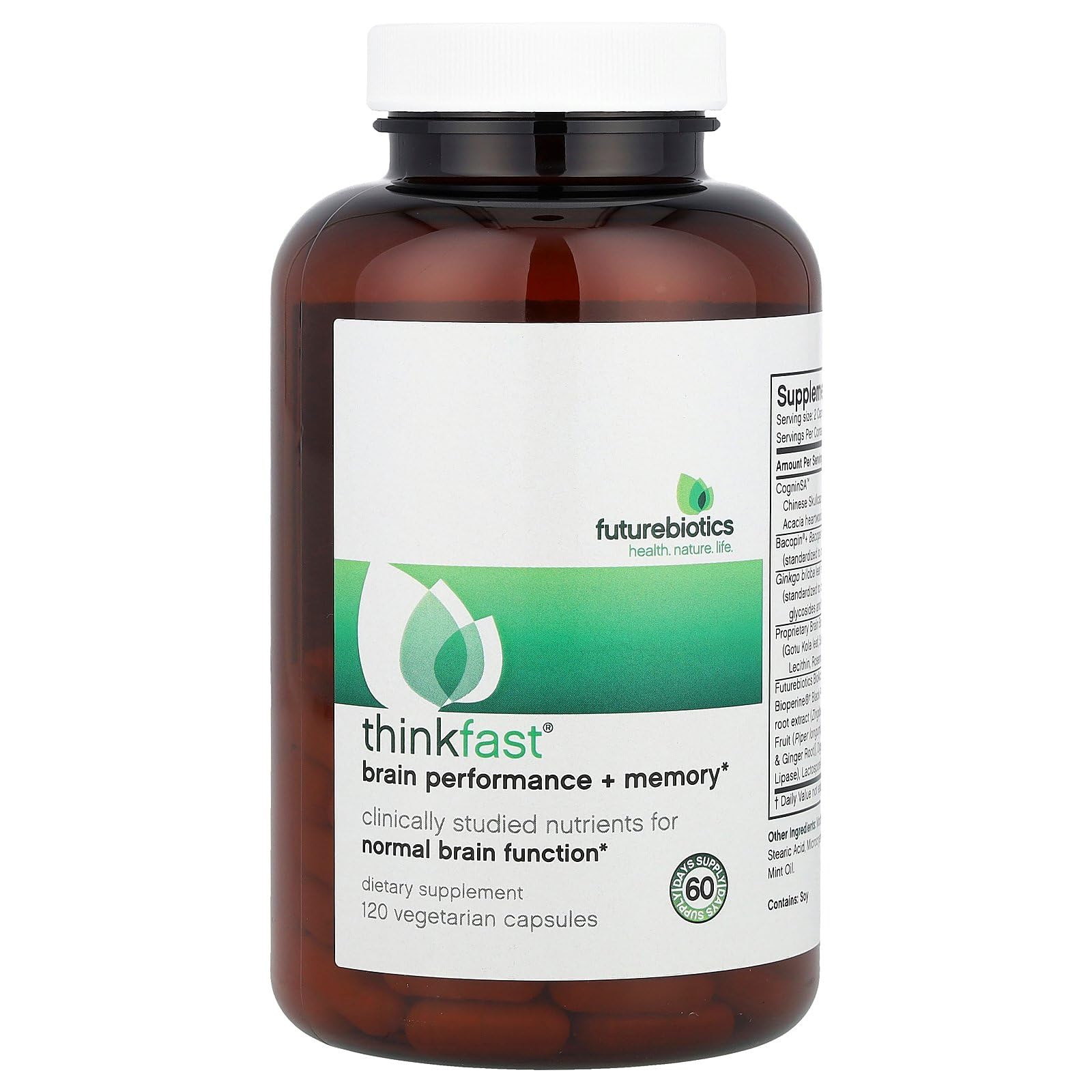 Algopix Similar Product 10 - ThinkFast Futurebiotics 120 VCaps
