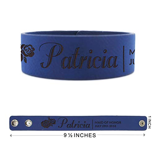 Algopix Similar Product 6 - Custom Engraved Wedding Party Bracelets