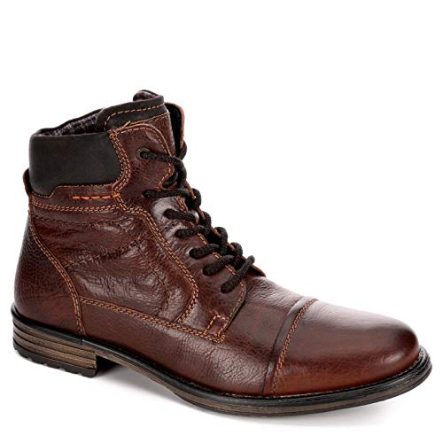 Algopix Similar Product 5 - AM Shoes Mens Leather Cap Toe Lace Up