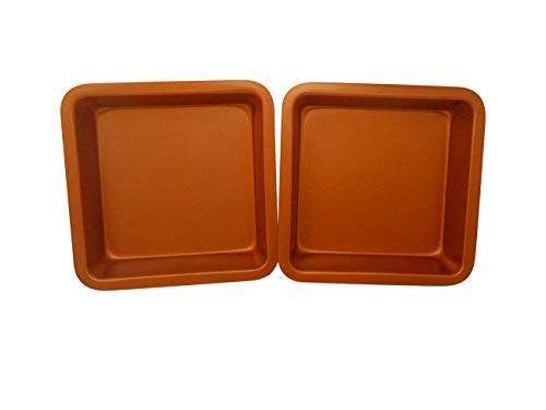 Algopix Similar Product 4 - Copper Colored Square Baking Tin Pan by