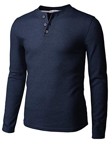 Algopix Similar Product 14 - H2H Mens Big Tall LongSleeve Henley