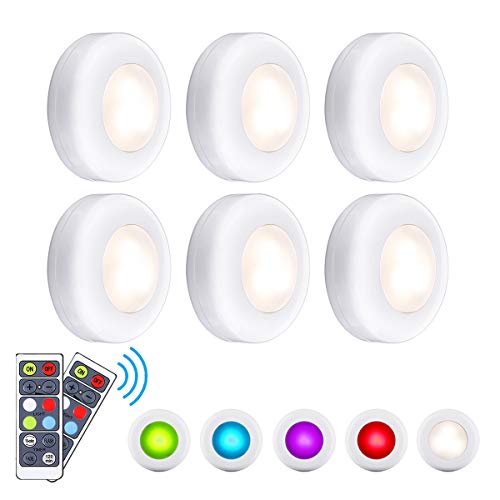 Algopix Similar Product 18 - Elfeland Puck Lights with Remote Under