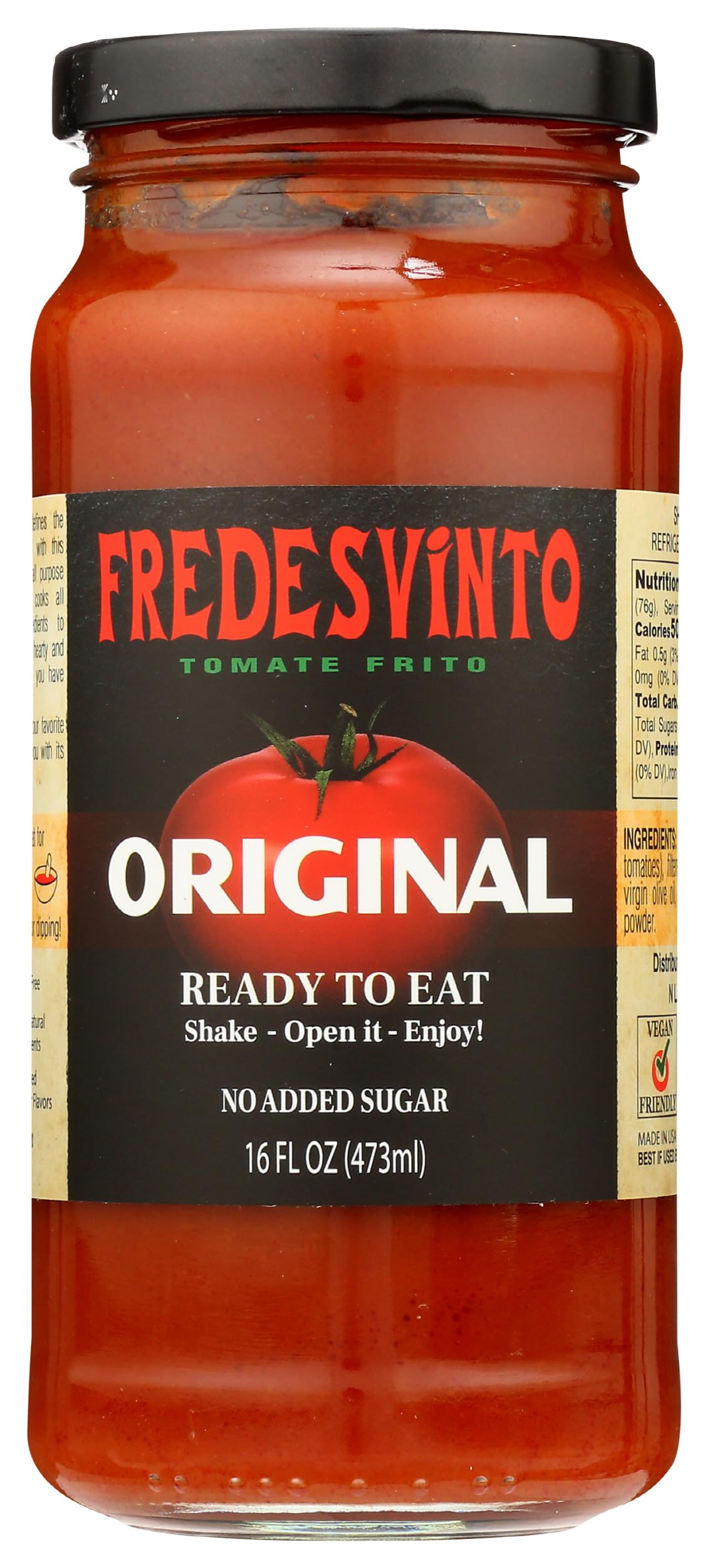 Algopix Similar Product 5 - Fredesvinto Original Tomato Sauce, 16 FZ