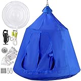 Algopix Similar Product 12 - OrangeA Hanging Tree Tent Blue Hanging