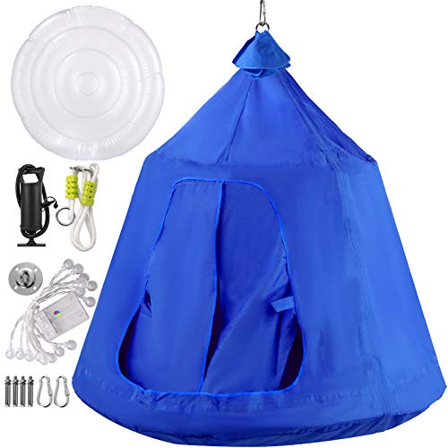 Algopix Similar Product 18 - OrangeA Hanging Tree Tent Blue Hanging