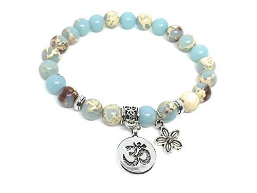 Algopix Similar Product 3 - Om My Yogi Om Charm Bracelet Natural
