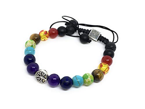 Algopix Similar Product 4 - Om My Yogi Chakra Tree of Life Charm