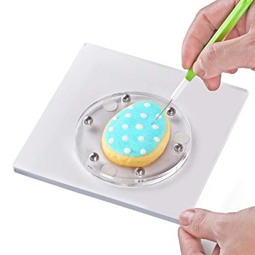 Algopix Similar Product 10 - Kasmoire Cookie Decorating Turntable