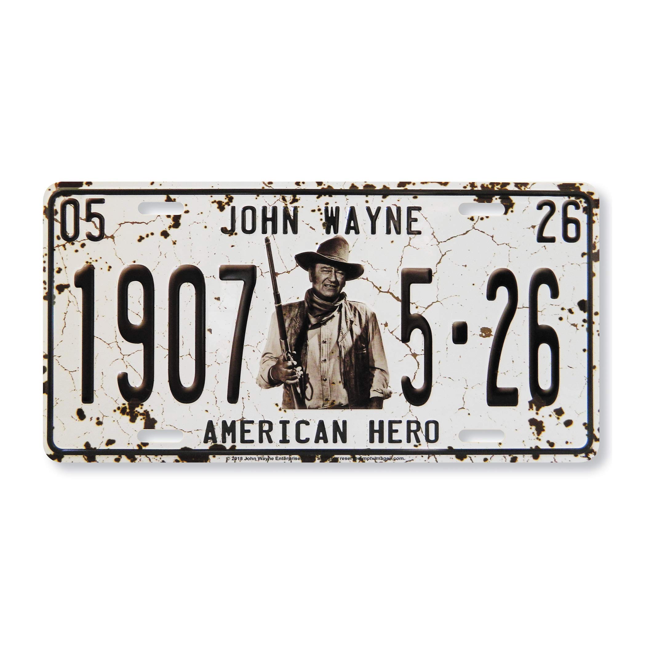 Algopix Similar Product 19 - John Wayne License Plate 1907