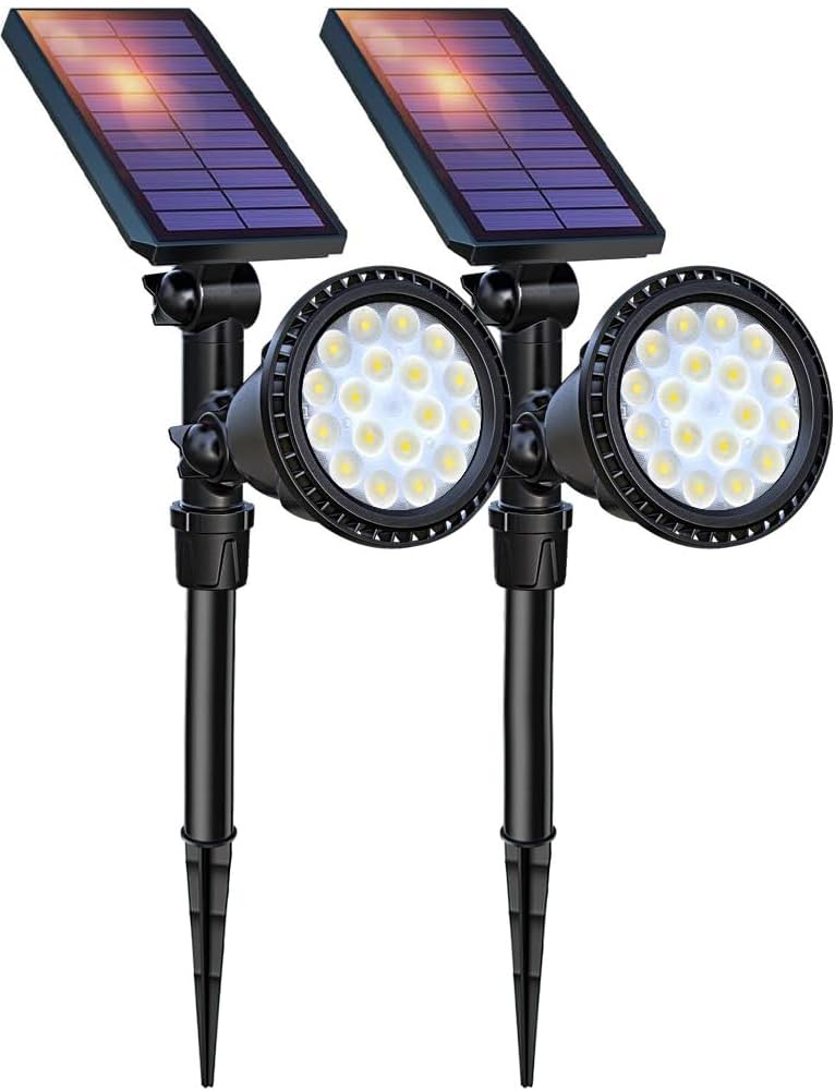 Algopix Similar Product 13 - DBF Solar Outdoor Lights 600LM Solar