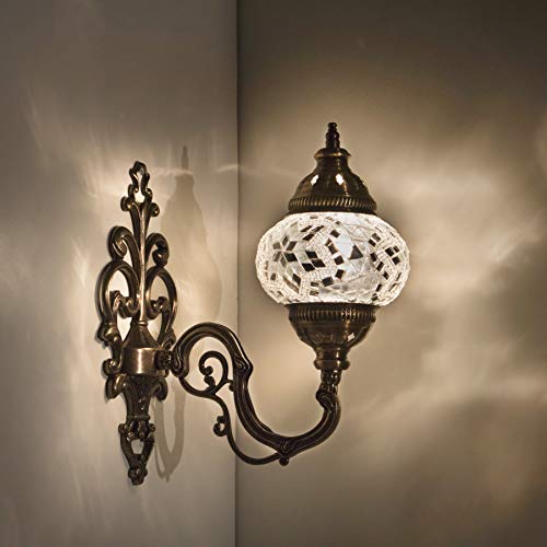 Algopix Similar Product 9 - Handmade Wall Lamp Mosaic Shade 2019
