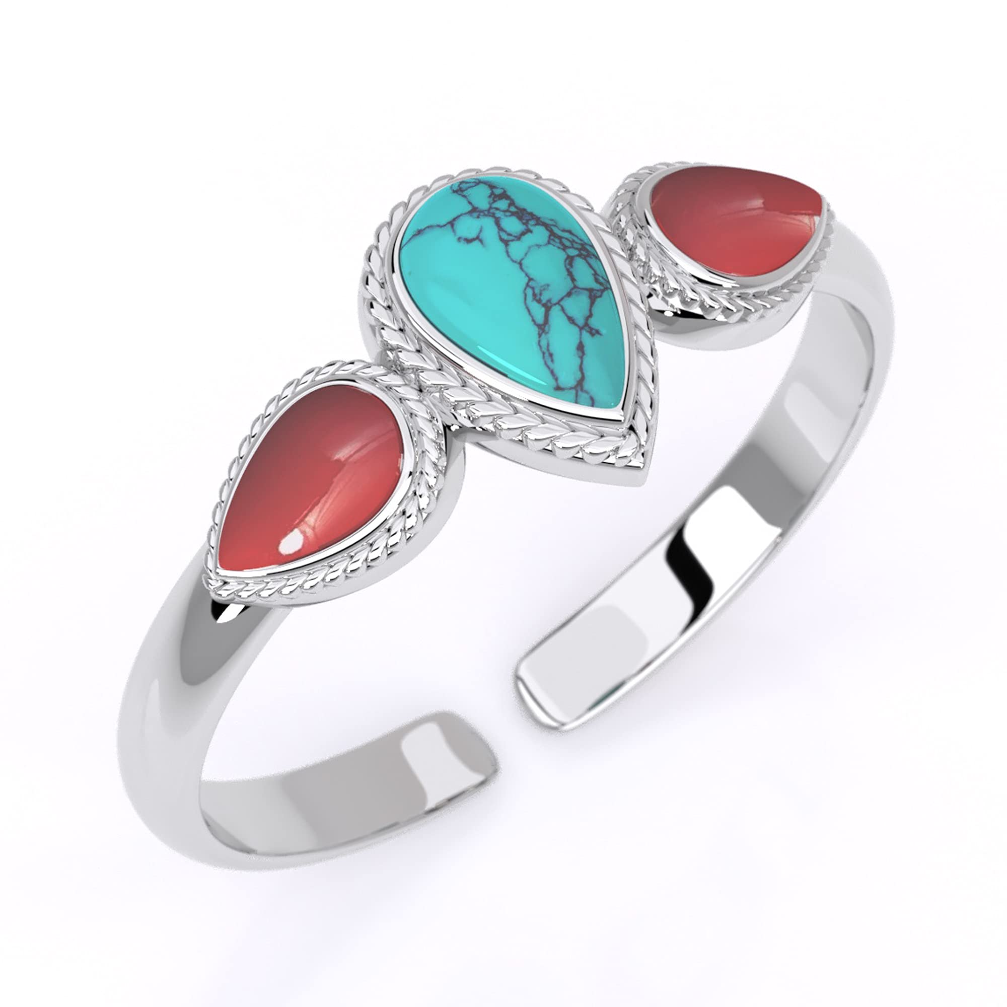 Algopix Similar Product 11 - Boho Sterling Silver Ring With