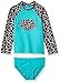 Algopix Similar Product 9 - Spotted Zebra Girls Tankini Rashguard