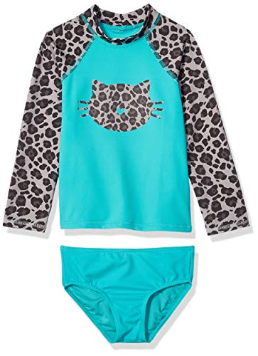 Algopix Similar Product 14 - Spotted Zebra Girls Tankini Rashguard