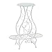 Algopix Similar Product 5 - White Hourglass Triple Plant Stand