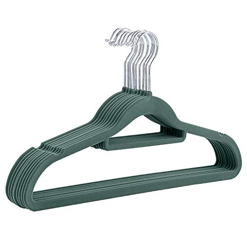 Algopix Similar Product 3 - CRESNEL NonSlip Velvet Clothes Hanger