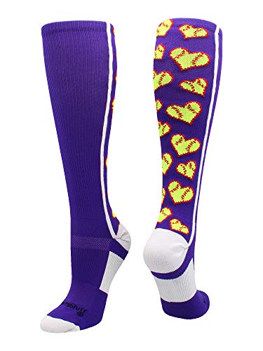 Algopix Similar Product 10 - MadSportsStuff Love Softball Socks with