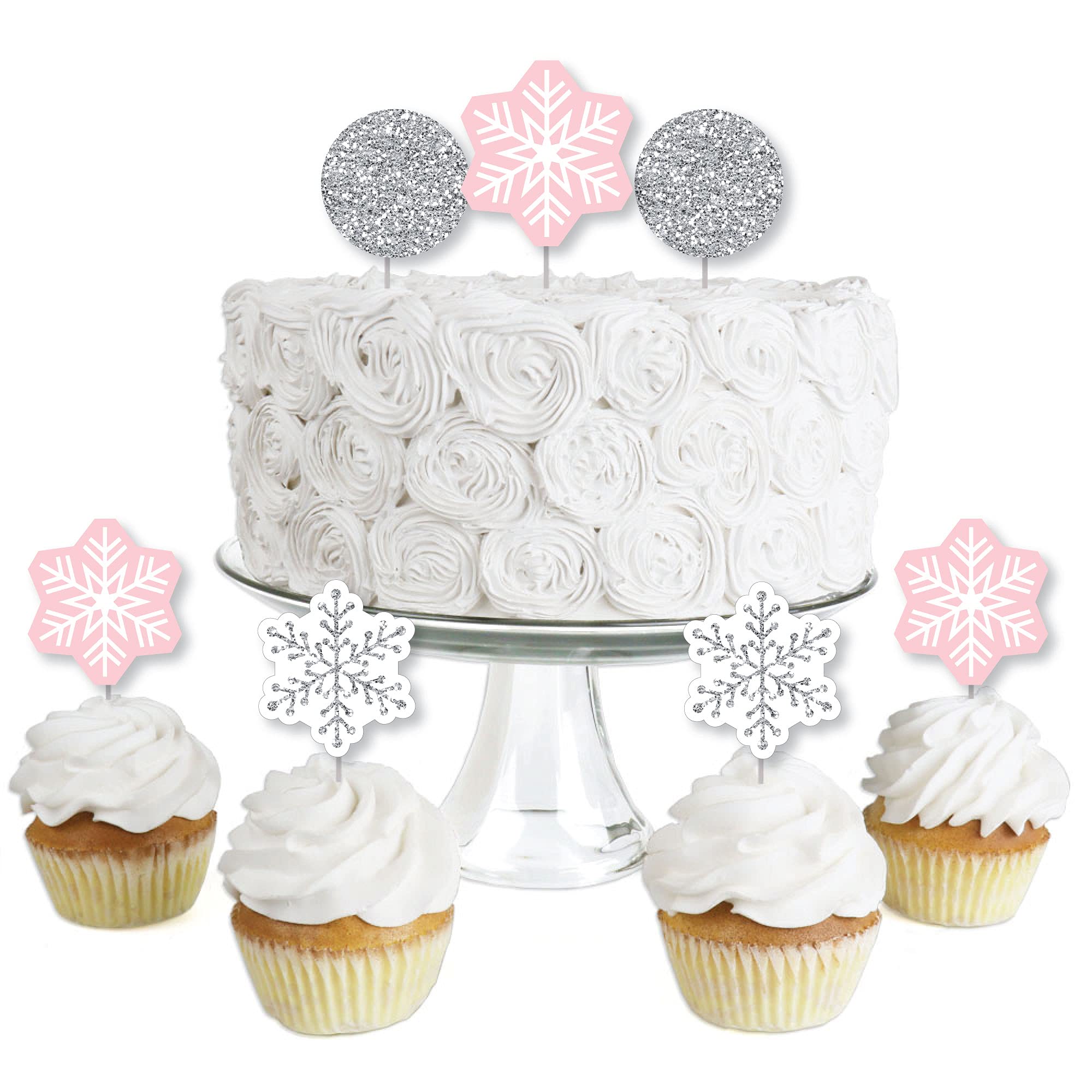 Algopix Similar Product 13 - Big Dot of Happiness Pink Winter