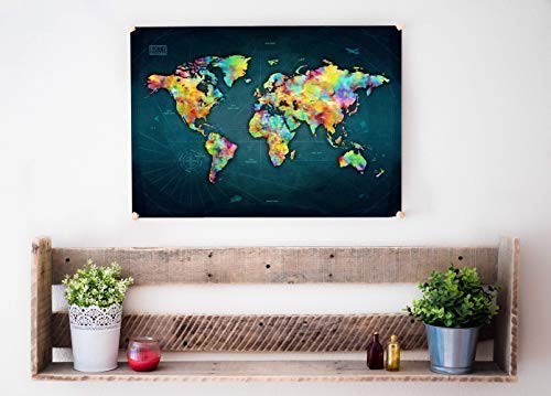 Algopix Similar Product 13 - Exty Scratch Off Travel Poster 