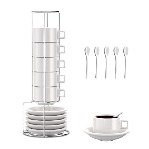 Algopix Similar Product 8 - Houseables Espresso Cups and Saucers
