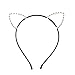 Algopix Similar Product 16 - Kitty Cat Ears Rhinestone Halo Headband