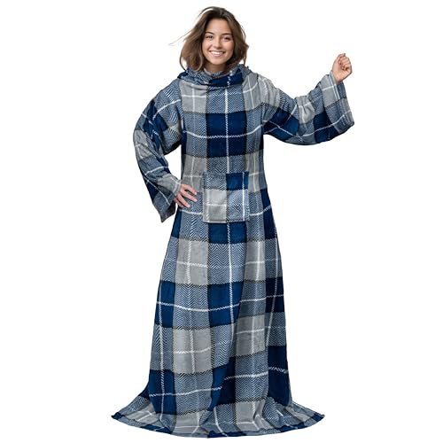 Algopix Similar Product 4 - PAVILIA Wearable Blanket with Sleeves