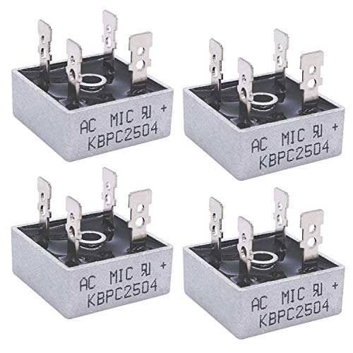 Algopix Similar Product 4 - Taiss  4Pcs KBPC2504 400V 25A AC to DC