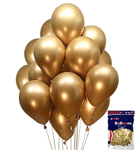 Algopix Similar Product 4 - Fayoo Gold Balloons 12 Gold Metallic