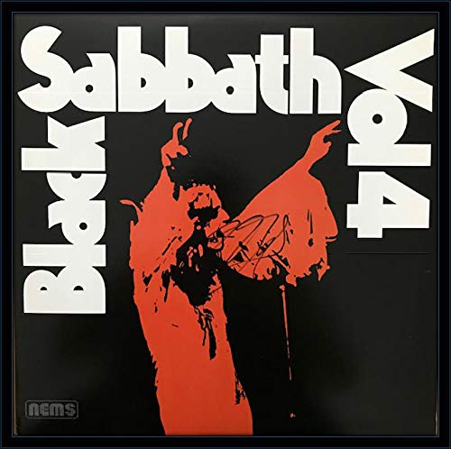 Algopix Similar Product 13 - Framed Ozzy Osbourne Black Sabbath LP