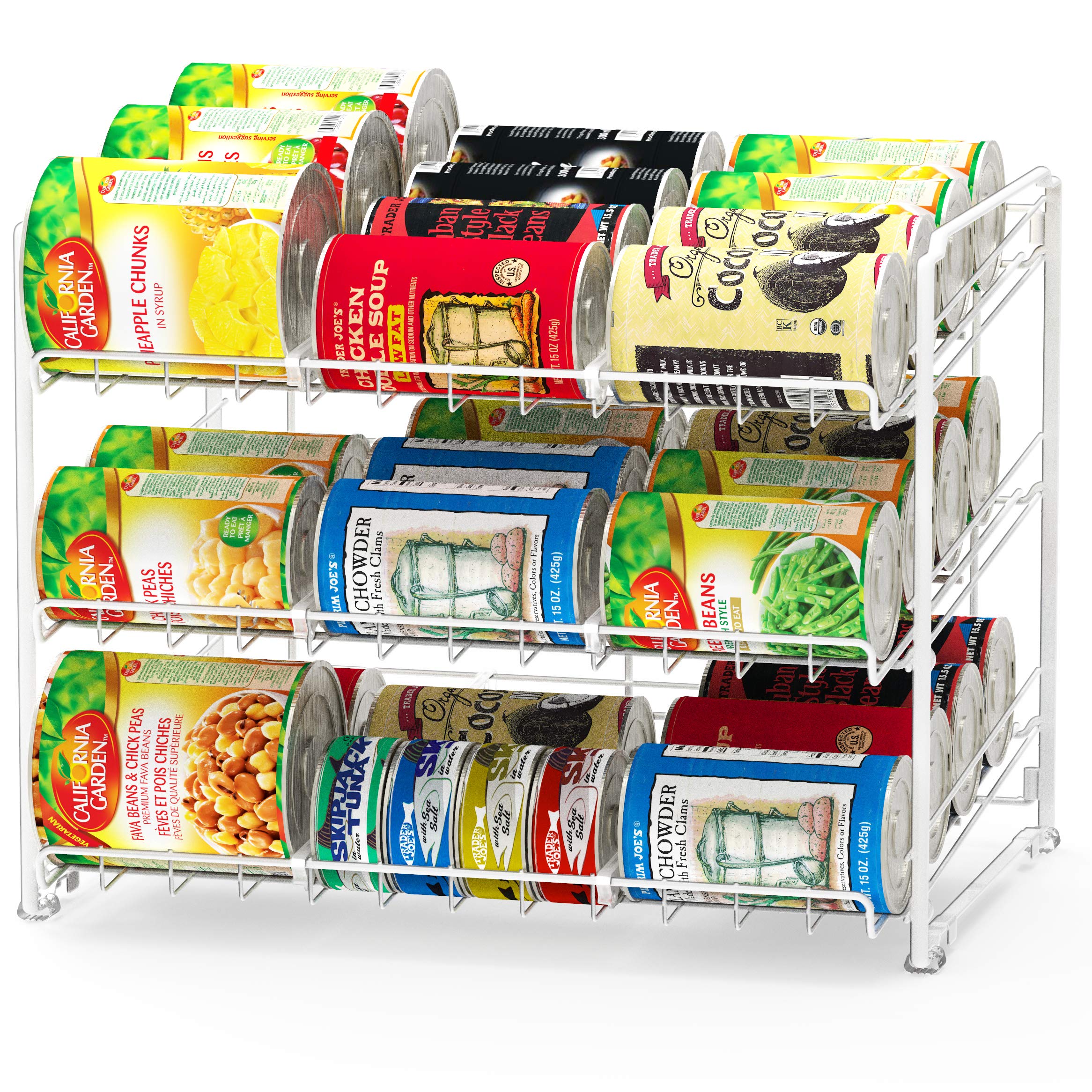 Algopix Similar Product 17 - Simple Houseware Stackable Can Rack