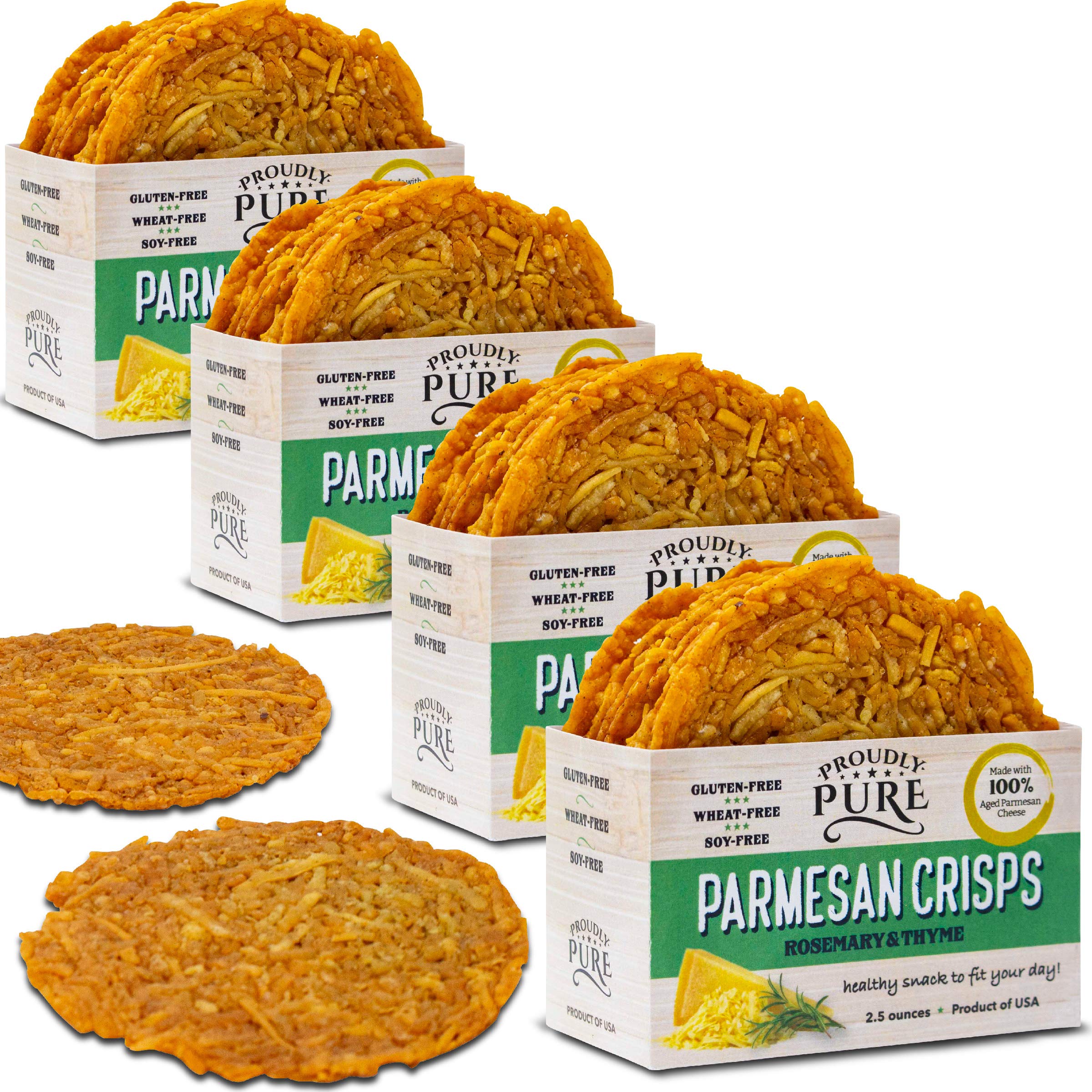 Algopix Similar Product 19 - Proudly Pure Parmesan Cheese Crisps 