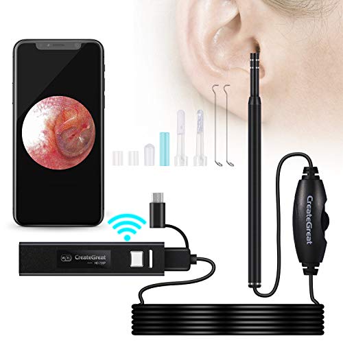 Algopix Similar Product 1 - Ear Cleaning EndoscopeWiFi 3 in 1