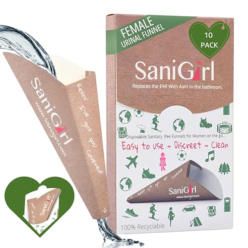 Algopix Similar Product 8 - SaniGirl Disposable Pee Funnel for
