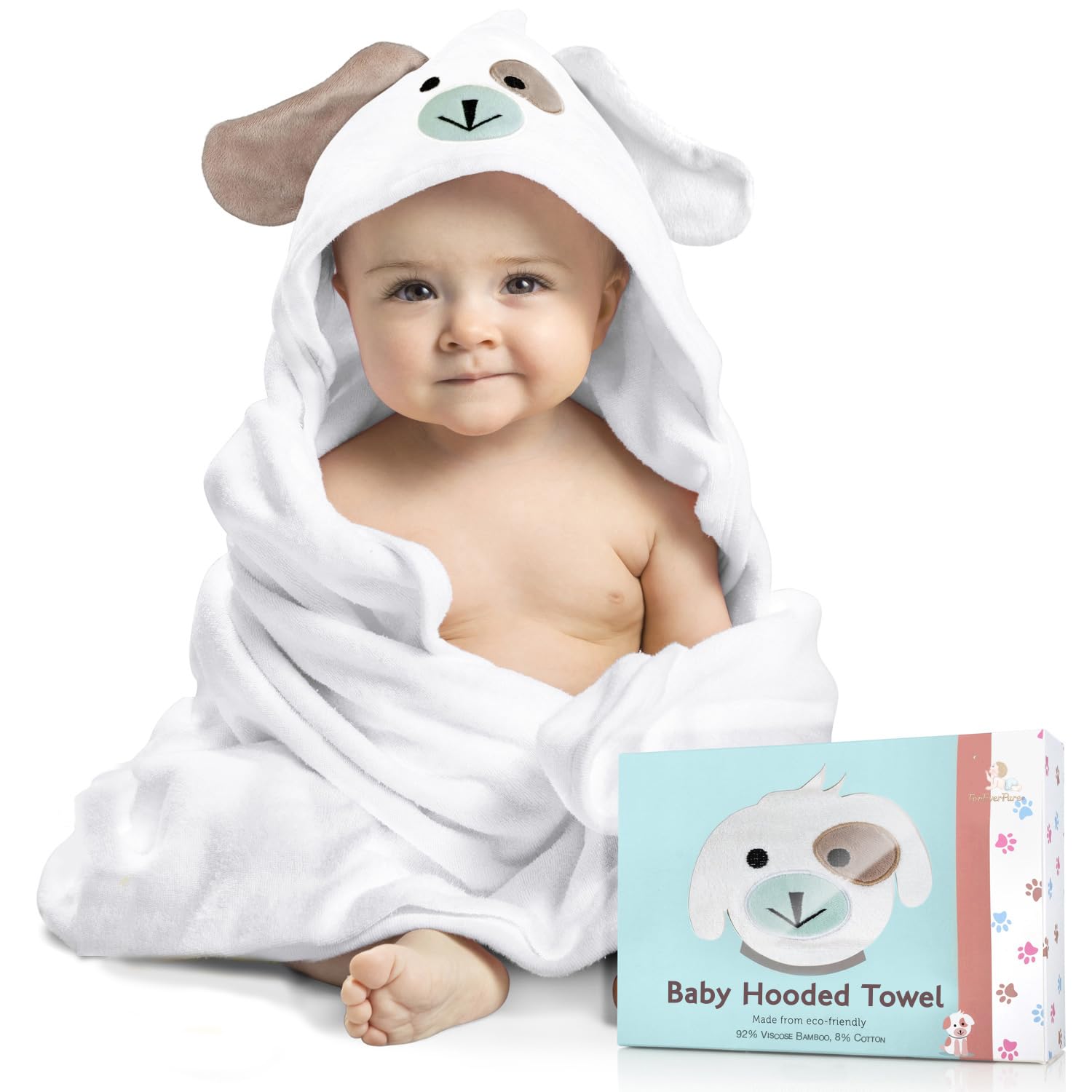 Algopix Similar Product 7 - Baby Towels with Hood  Soft Absorbent